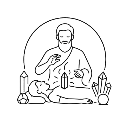 Crystal therapy icon