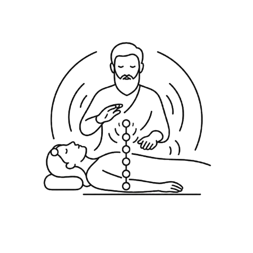 Energy healing icon