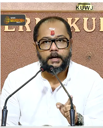 Swami Bhadraanand at the Ernakulam Press Club — News Malayalam 24x7