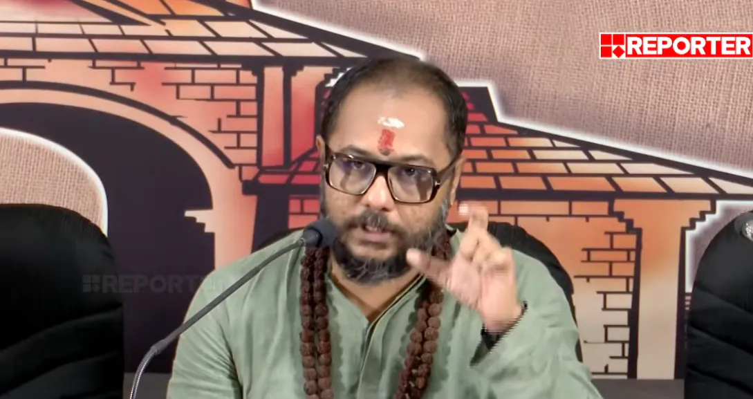 Swami Himaval Bhadrananda live on Reporter TV